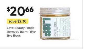 healthylife Love beauty foods remedy balm - bye bye bugs offer