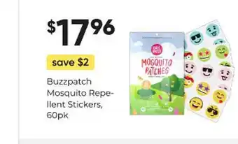 healthylife Buzzpatch mosquito repellent stickers offer
