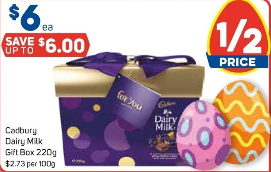 Cadbury Dairy Milk Gift Box 220g offer at Foodland