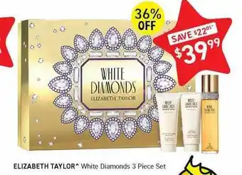 Chemist King Elizabeth taylor white diamonds 3 piece set offer