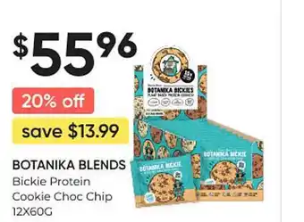 Botanika blends bickie protein cookie choc chip