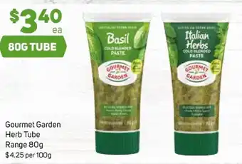 Foodland Gourmet Garden Herb Tube Range 80g offer