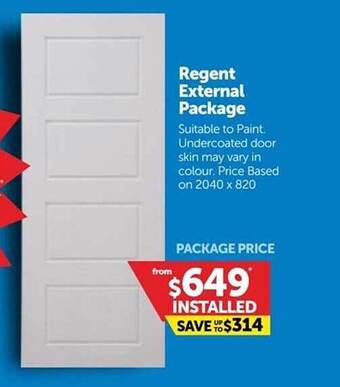 Doors Plus Regent external package offer