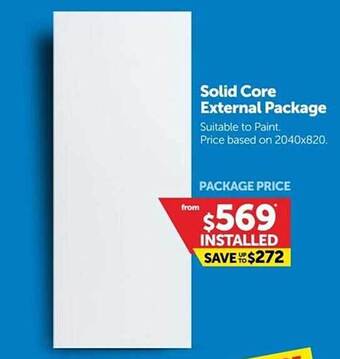 Doors Plus Solid core external package offer