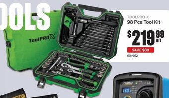 SuperCheap Auto Toolpro-X 98 Pce Tool Kit offer