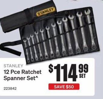 SuperCheap Auto Stanley 12 Pce Ratchet Spanner Set offer