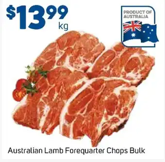Foodland Autralian Lamb Forequarter Chops Bulk offer