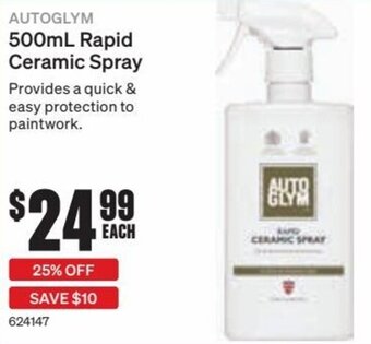 SuperCheap Auto Autoglym 500ml Rapid Ceramic Spray offer