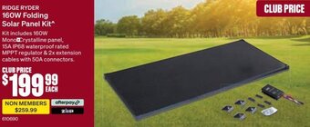 SuperCheap Auto Ridge Ryder 160W Folding Solar Panel Kit offer