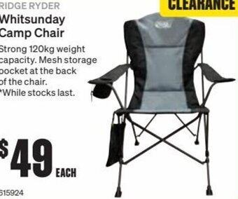 Ridge Ryder Whitsunday Camp Chair