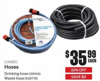 SuperCheap Auto Camec Hoses offer