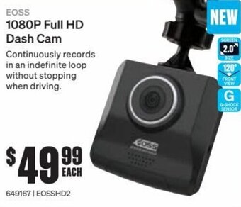 SuperCheap Auto EOSS 1080P Full HD Dash Cam offer