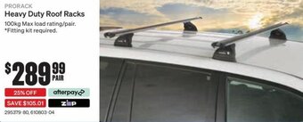 SuperCheap Auto Prorack Heavy Duty Roof Racks offer