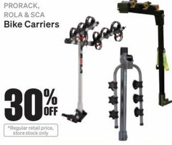 SuperCheap Auto Prorack, Rola & SCA Bike Carriers offer