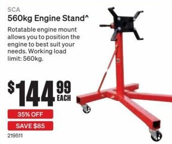 SuperCheap Auto SCA 560kg Engine Stand offer