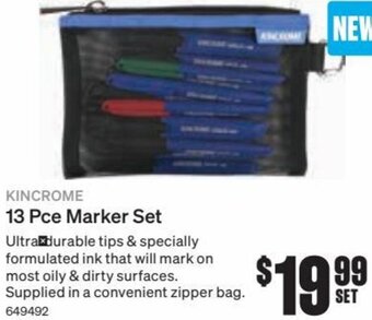 SuperCheap Auto Kincrome 13 Pce Marker Set offer