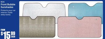 SuperCheap Auto SCA Front Bubble Sunshades offer