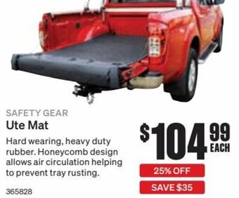 SuperCheap Auto Safety Gear Ute Mat offer