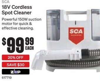 SuperCheap Auto SCA 18V Cordless Spot Cleaner offer