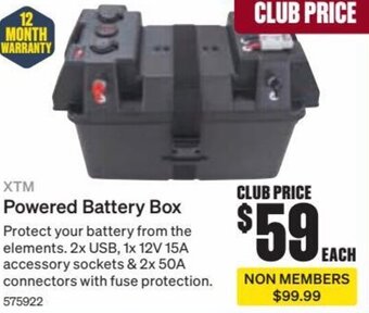 SuperCheap Auto XTM Powered Battery Box offer