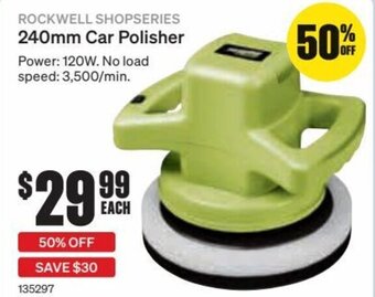 SuperCheap Auto Rockwell Shopseries 240mm Car Polisher offer