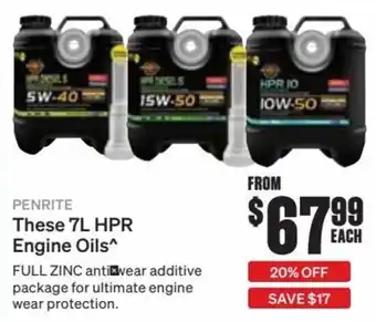 SuperCheap Auto Penrite These 7L HPR Engine Oils offer