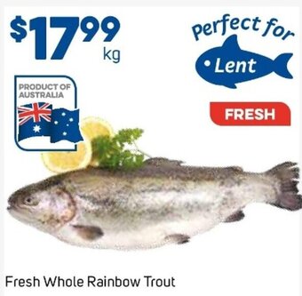 Foodland Fresh Whole Rainbow Trout offer