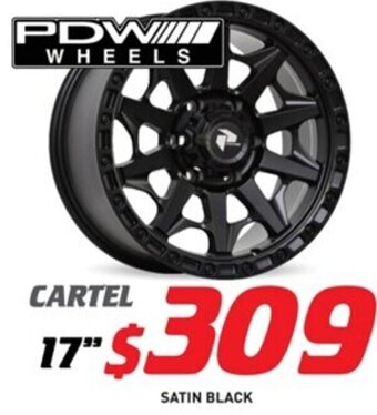 Bob Jane T-Marts PDW Wheels Cartel 17" offer