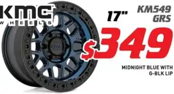 Bob Jane T-Marts KMC Wheels 17" KM549 GRS offer