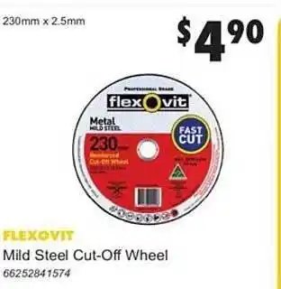 United Tools Flexovit mild steel cut-off wheel offer