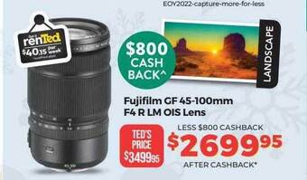 Fujifilm gf 45-100mm f4 r lm ois lens