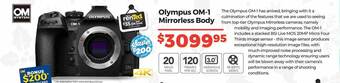 Teds Cameras Olympus om-1 mirrorless body offer