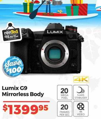 Teds Cameras Lumix g9 mirrorless body offer