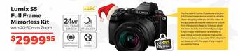 Teds Cameras Lumix s5 full frame mirrorless kit offer