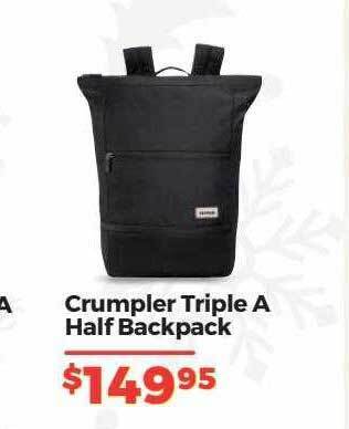 Teds Cameras Crumpler triple a half backpack offer