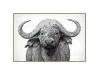 LivingStyles "Muddy Water Buffalo" Framed Canvas Wall Art, 120cm offer