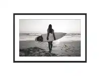LivingStyles "Surfer Girl" Framed Canvas Wall Art, 120cm offer