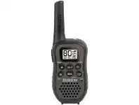Officeworks Uniden Walkie Talkie UHF Radio with Kid Zone Charcoal offer