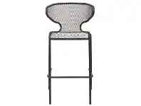 LivingStyles Movida Commercial Grade Aluminium Indoor / Outdoor Bar Stool, Anthracite offer