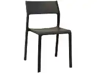 LivingStyles Trill Italian Made Commercial Grade Indoor / Outdoor Dining Chair, Anthracite offer