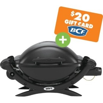 BCF Weber baby q bbq offer