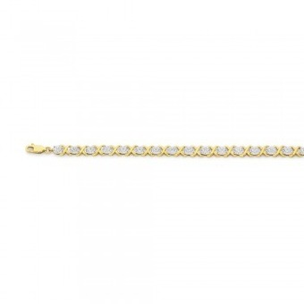 Angus & Coote 9ct gold diamond xoxo bracelet offer
