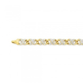 Angus & Coote 9ct gold diamond infinity bracelet offer