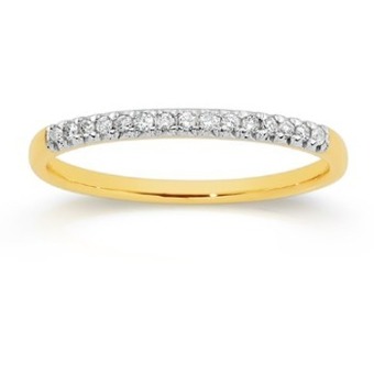 Angus & Coote Exquisites 9ct gold diamond fine band offer