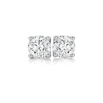 Angus & Coote 9ct white gold diamond stud earrings offer