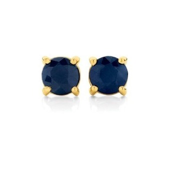 Angus & Coote 9ct gold natural sapphire stud earrings offer