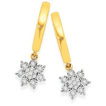 Prouds 9ct gold diamond earrings offer