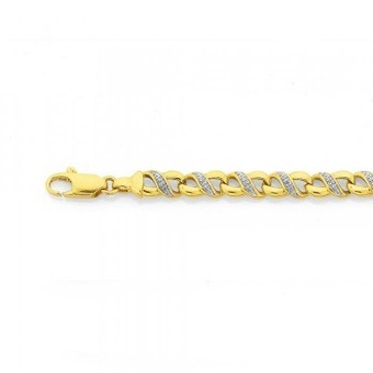 Prouds 9ct gold diamond infinity bracelet offer