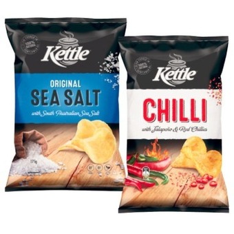 Coles Kettle potato chips 150g-165g offer