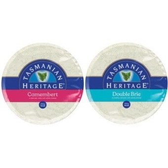 Coles Tasmanian heritage double brie or camembert 250g offer